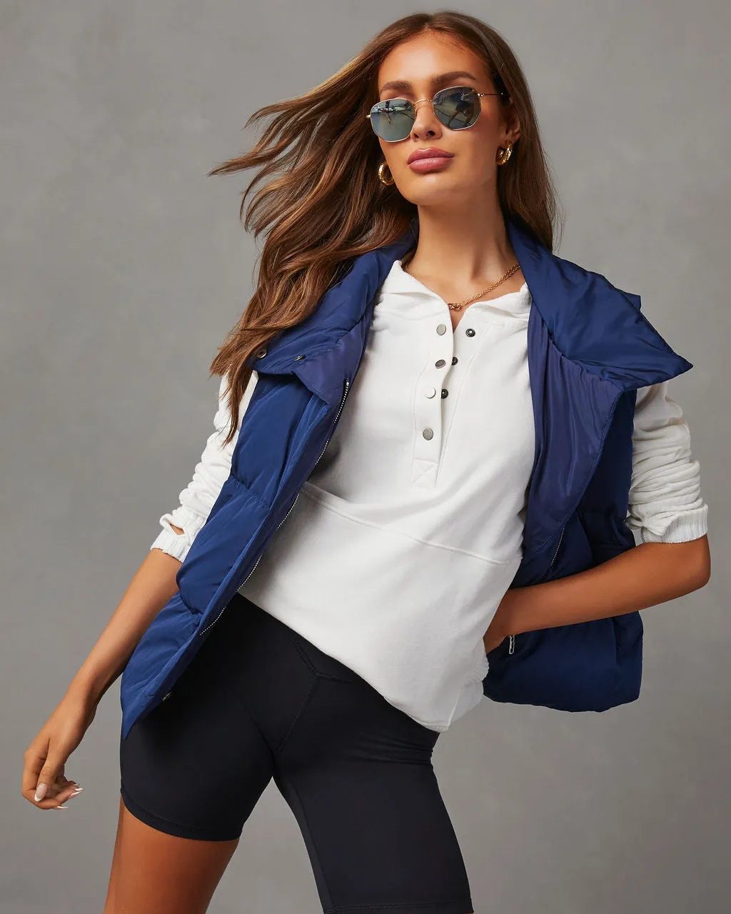 Anna Pocketed Puffer Vest