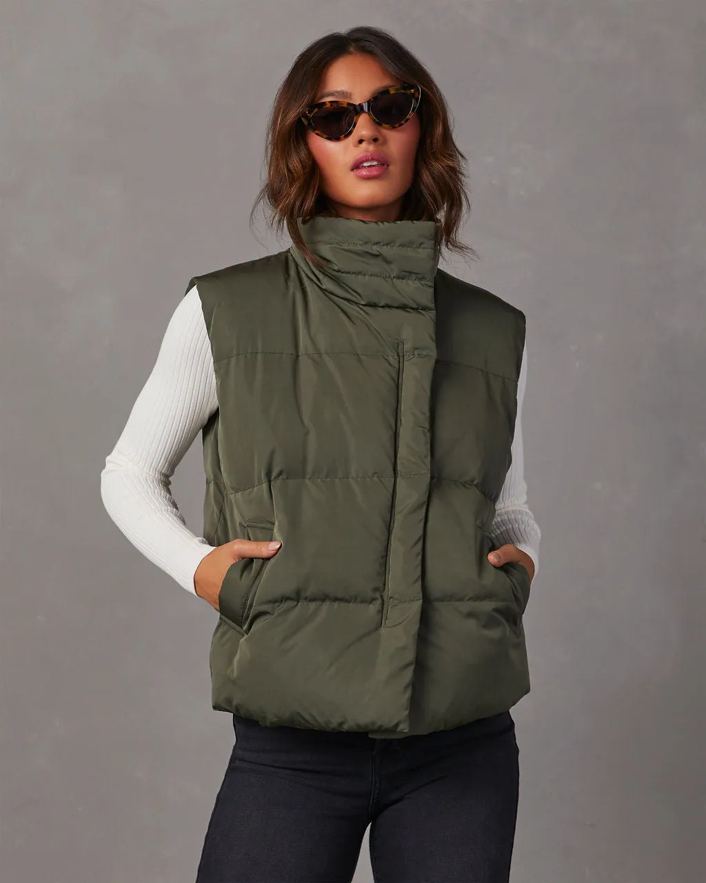 Anna Pocketed Puffer Vest