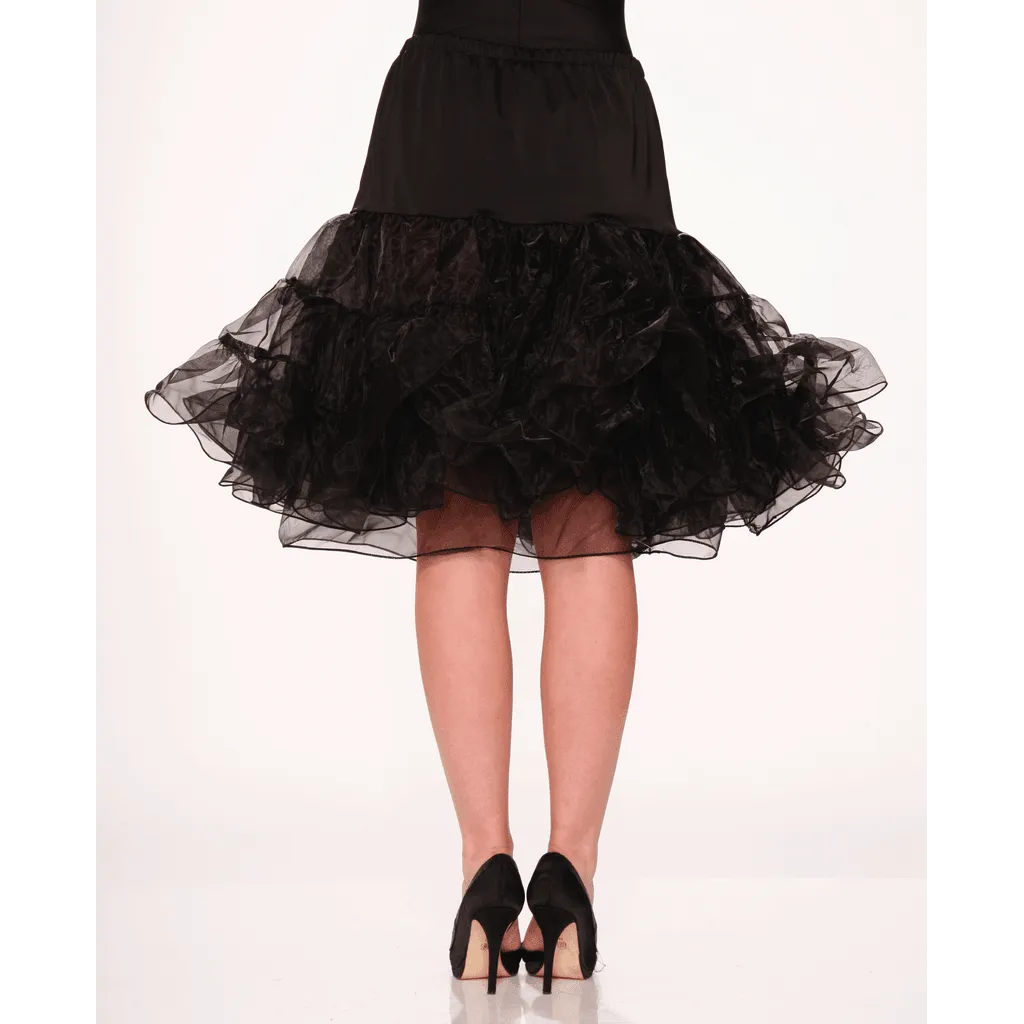 Black Tea Length Petticoat