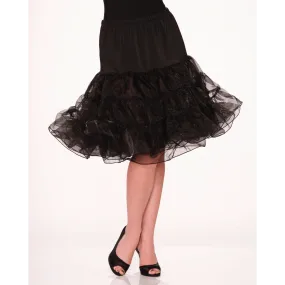 Black Tea Length Petticoat