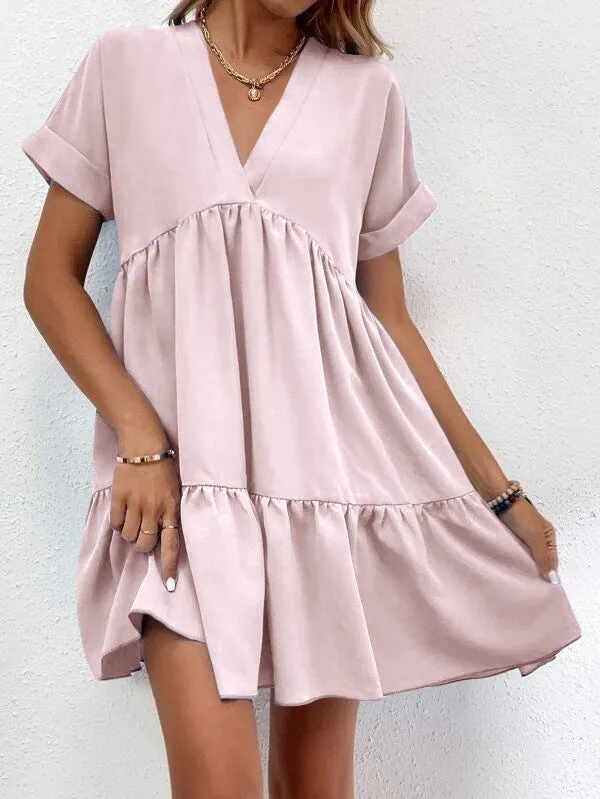 Casual Sweet Ruffled Dresses