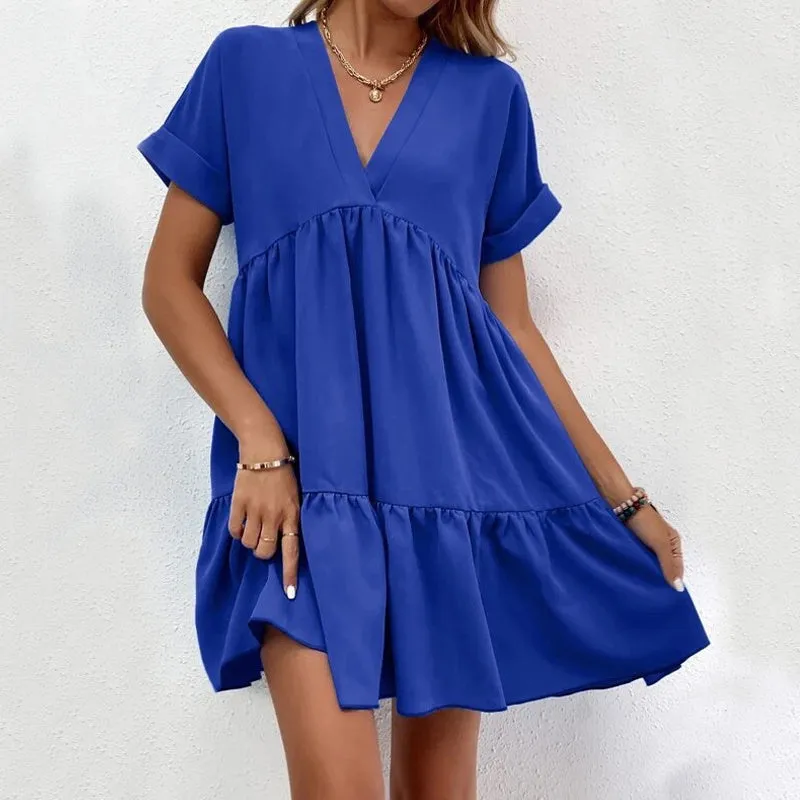 Casual Sweet Ruffled Dresses