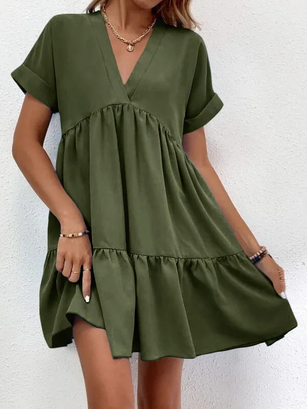 Casual Sweet Ruffled Dresses