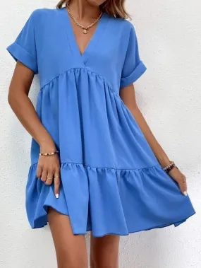 Casual Sweet Ruffled Dresses