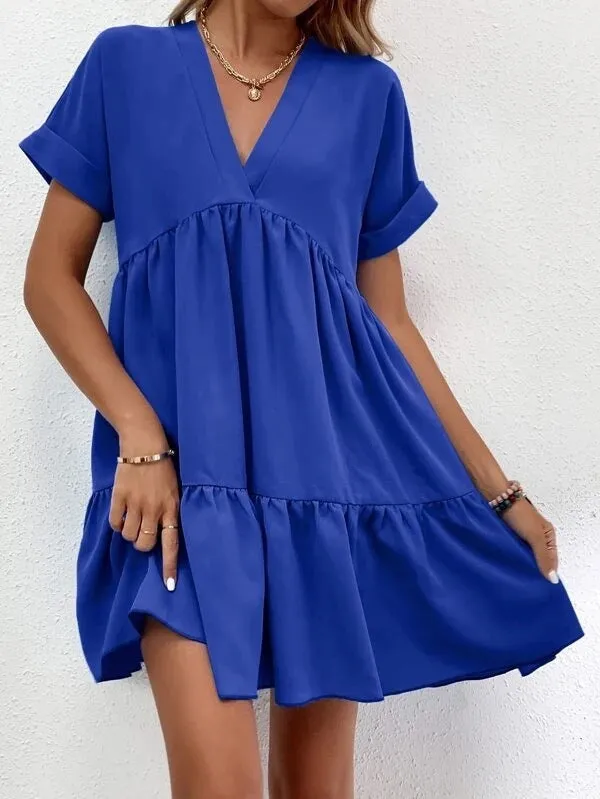 Casual Sweet Ruffled Dresses