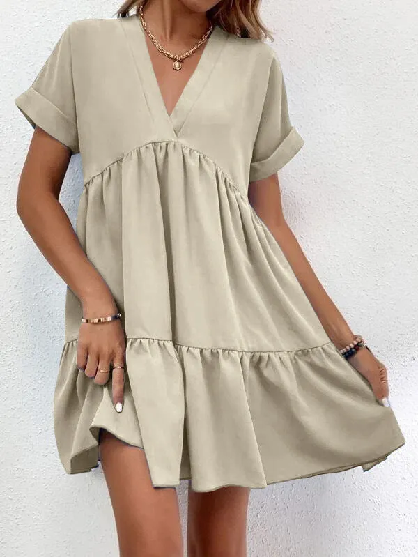 Casual Sweet Ruffled Dresses