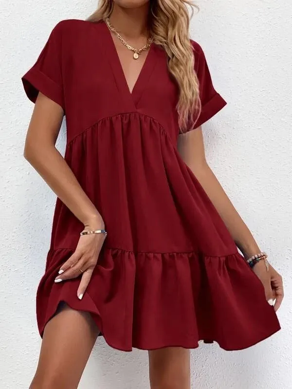 Casual Sweet Ruffled Dresses