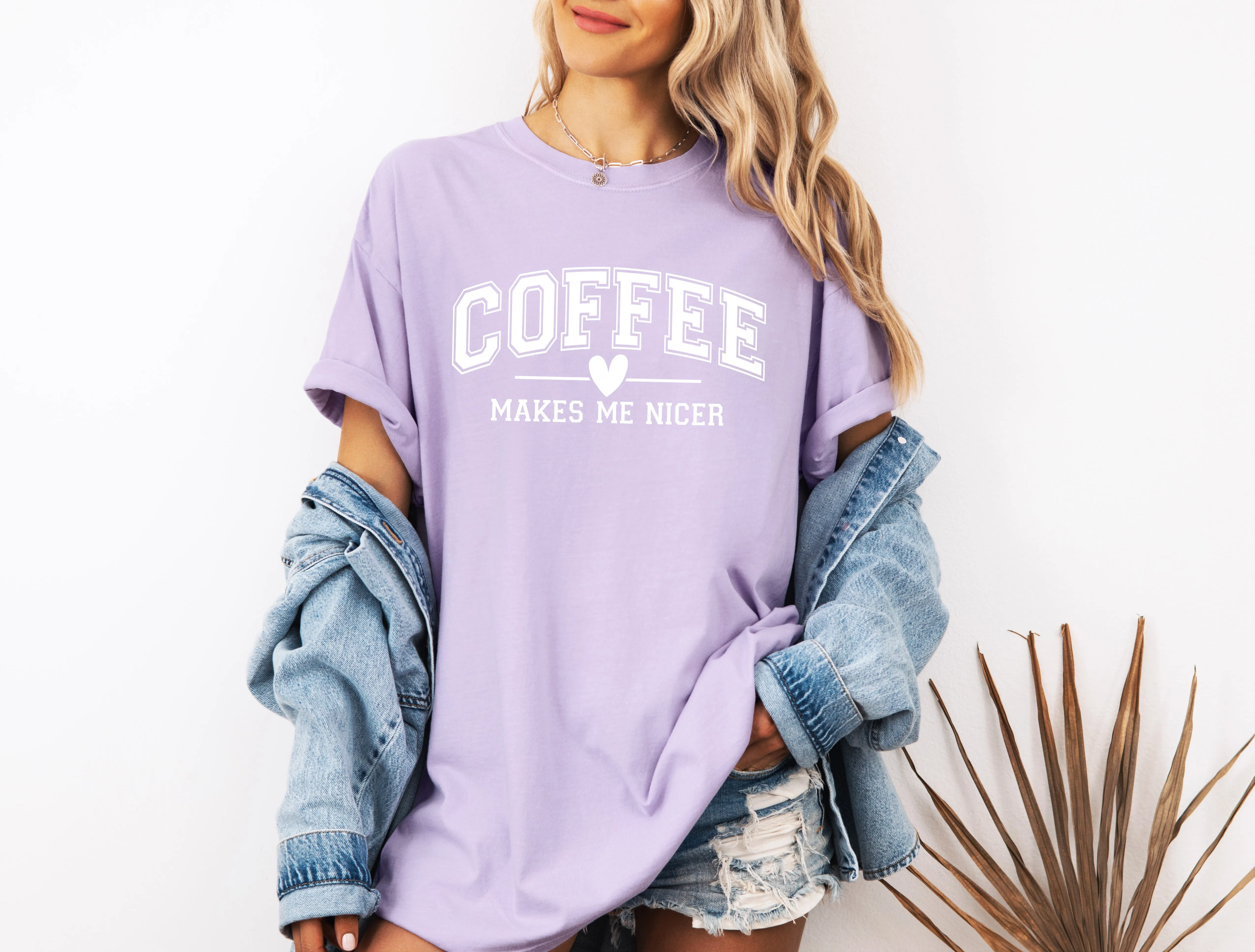 Coffee Makes me Nicer Comfort Colors T Shirt