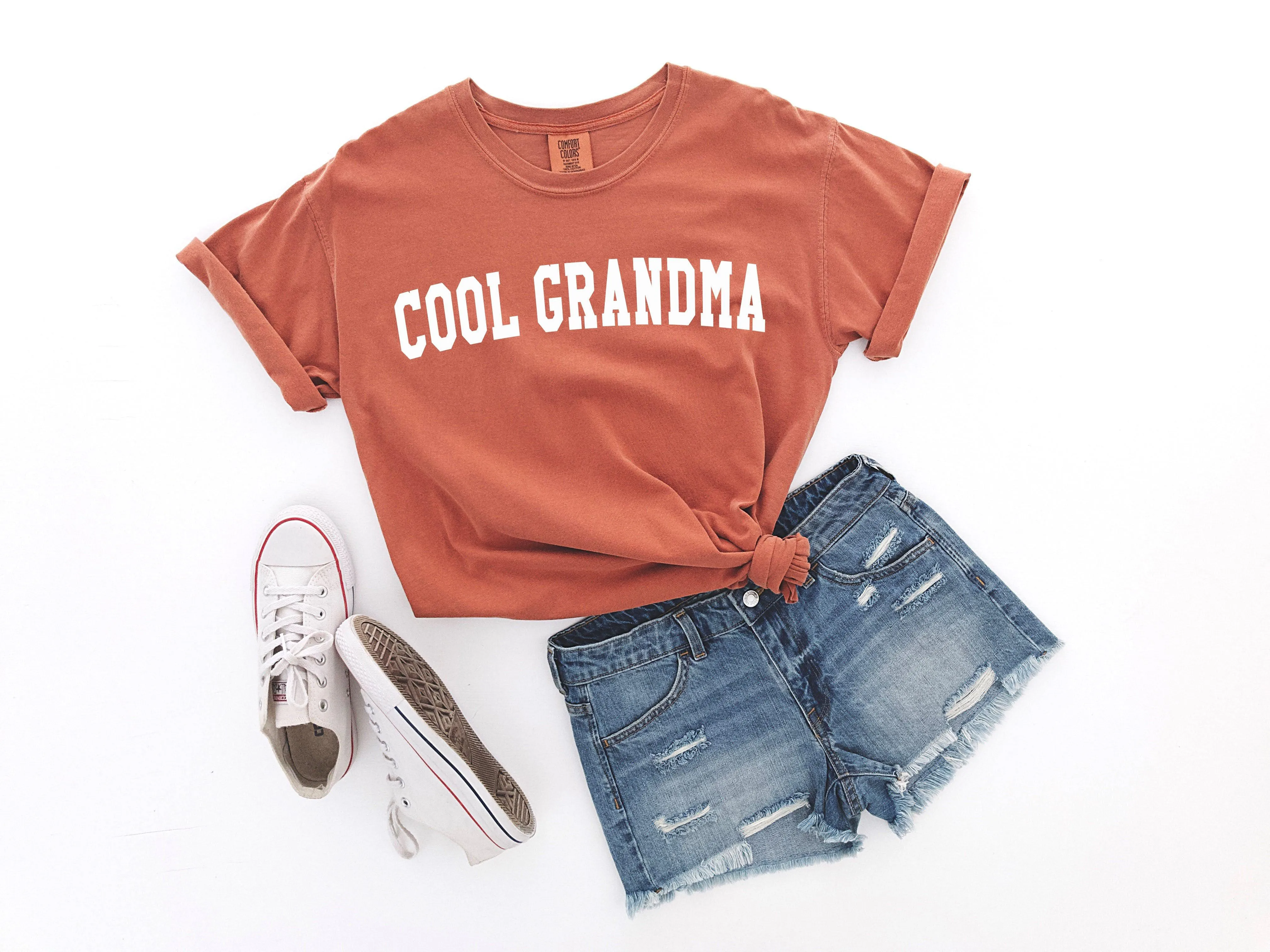 Cool Grandma Comfort Colors T Shirt | Mother's day Gift (Block)