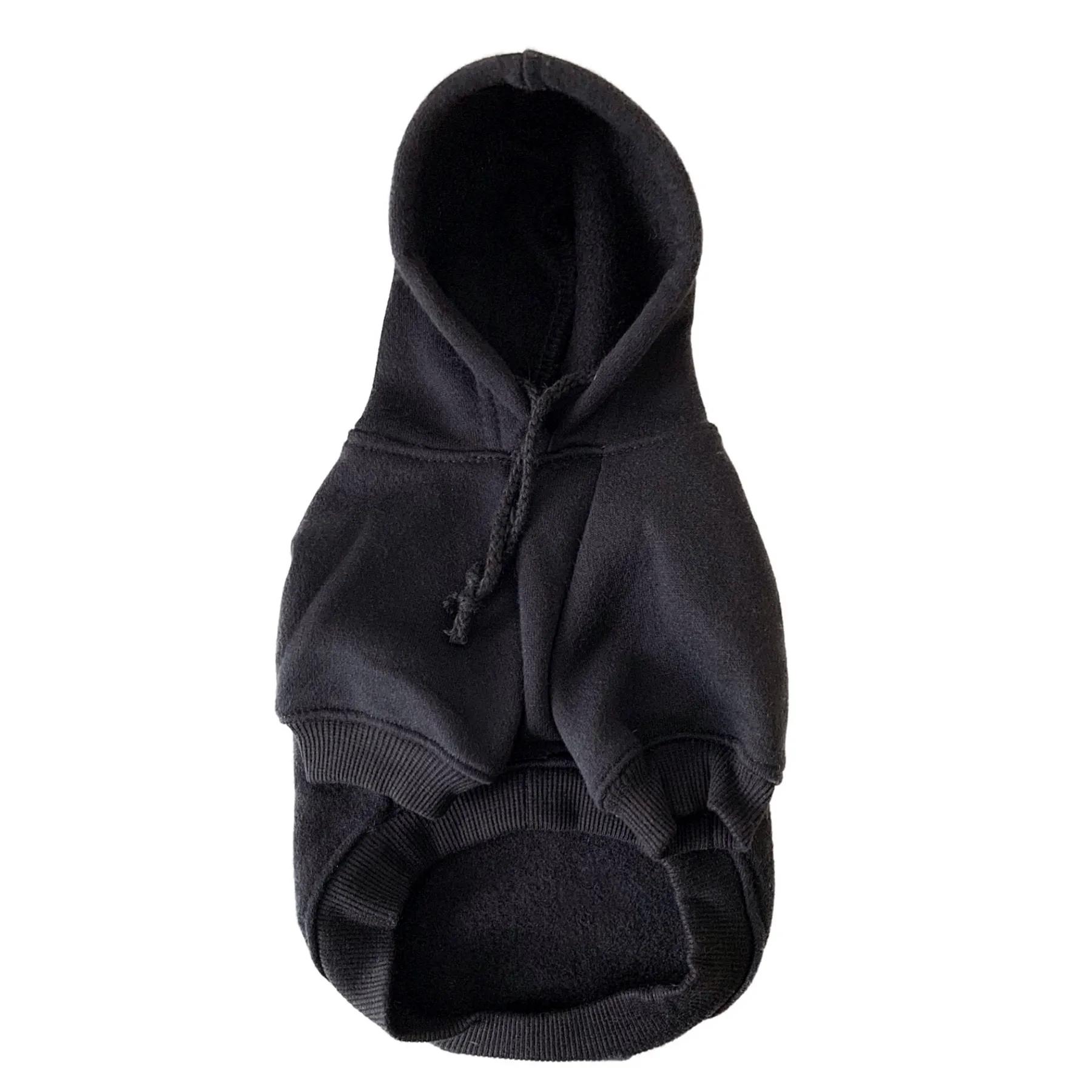 cozy cotton hoody - black