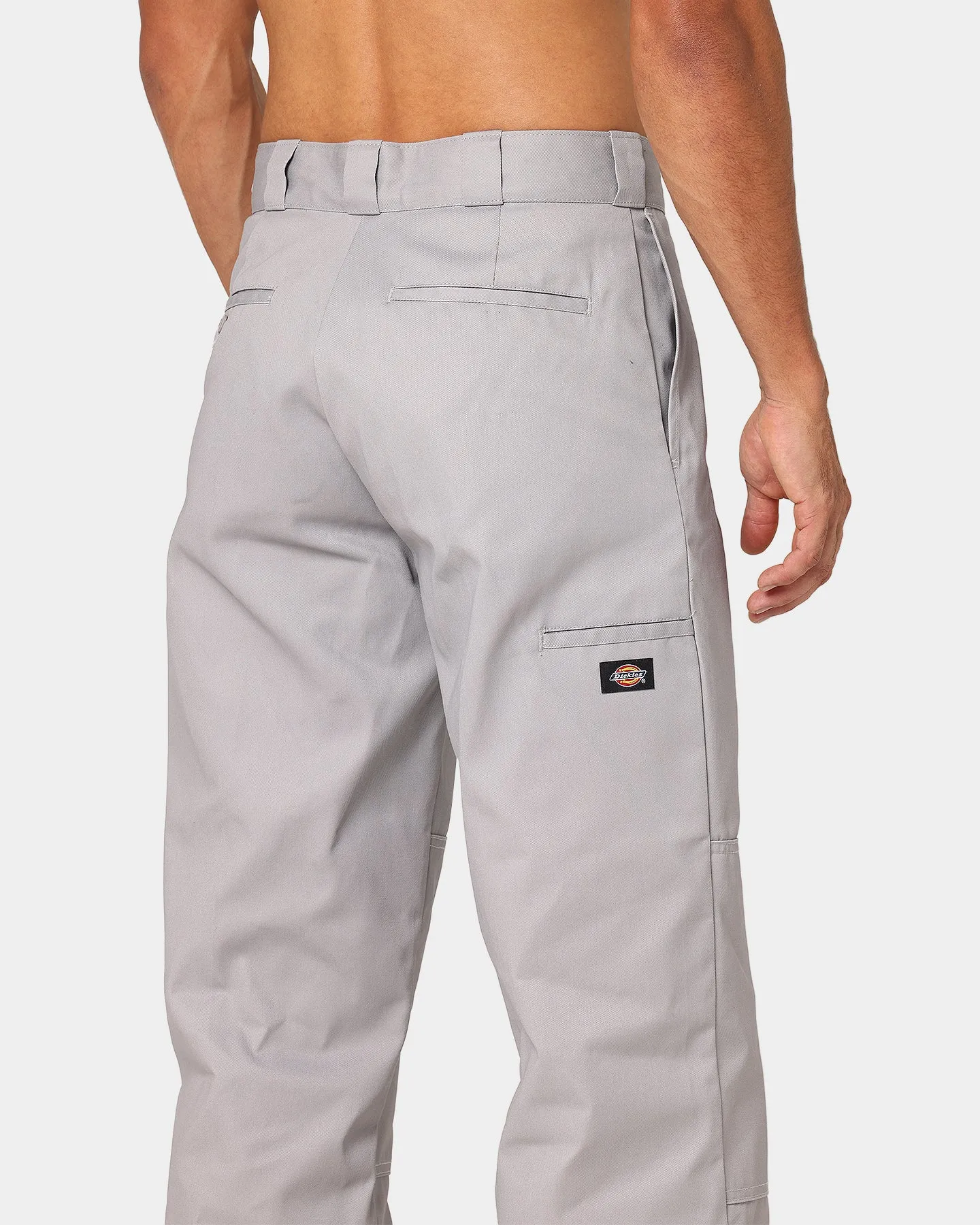 Dickies Loose Double Knee Work Pants Silver