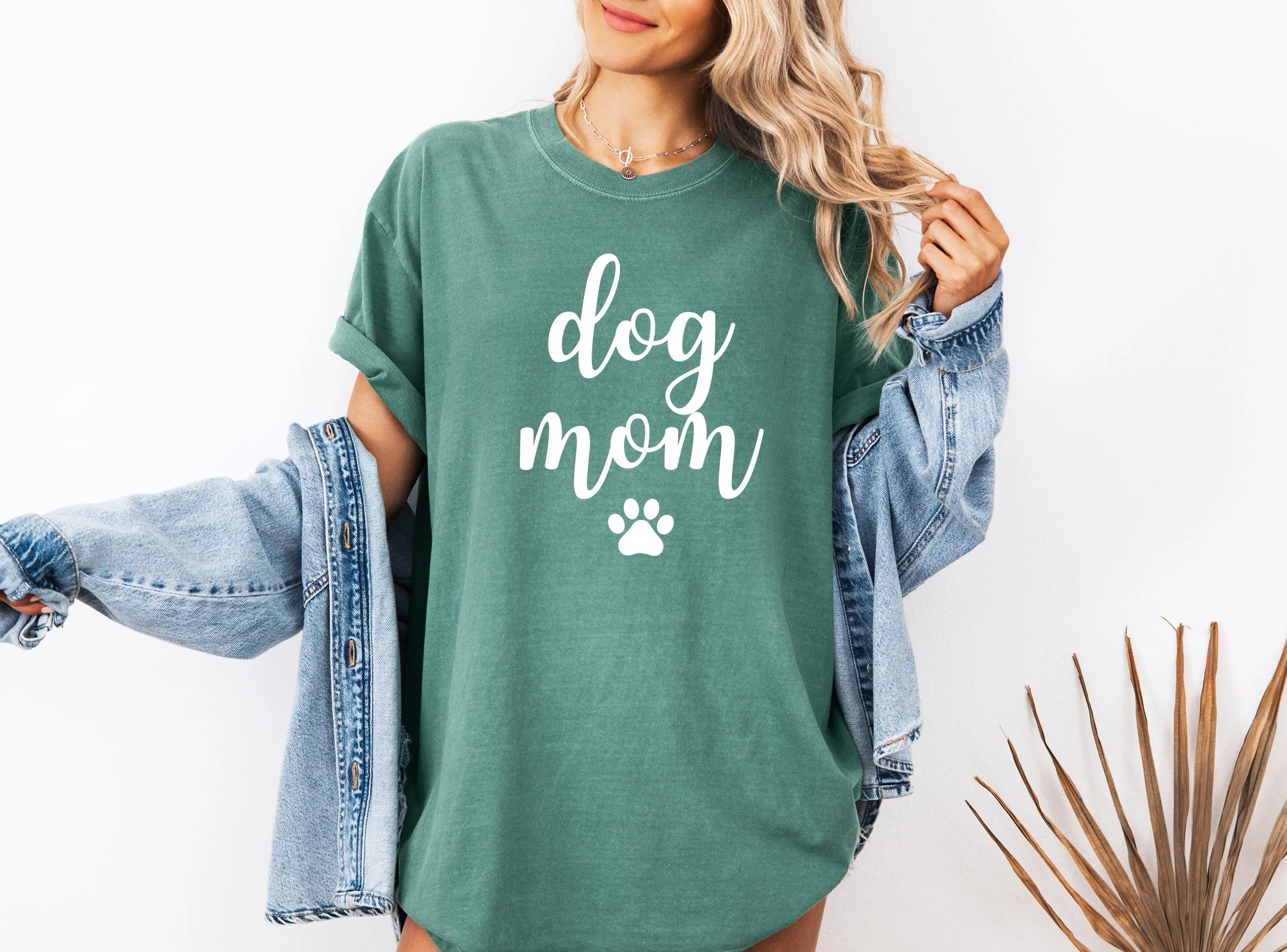 Dog Mom Comfort Colors T Shirt (Joshico Font)