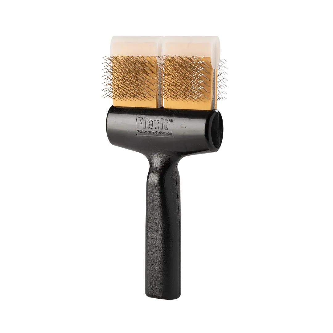 Gold Soft Flex Undercoating Twin Double Brush by FlexIt