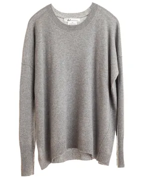 Husky Grey Relaxed Luxe Crewneck Pullover