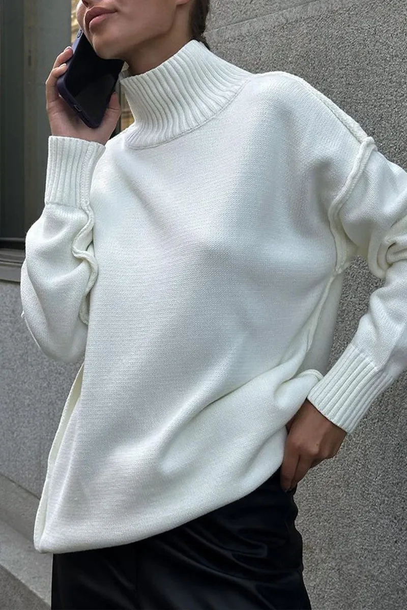 HWS1059 Chic Turtleneck Sweater