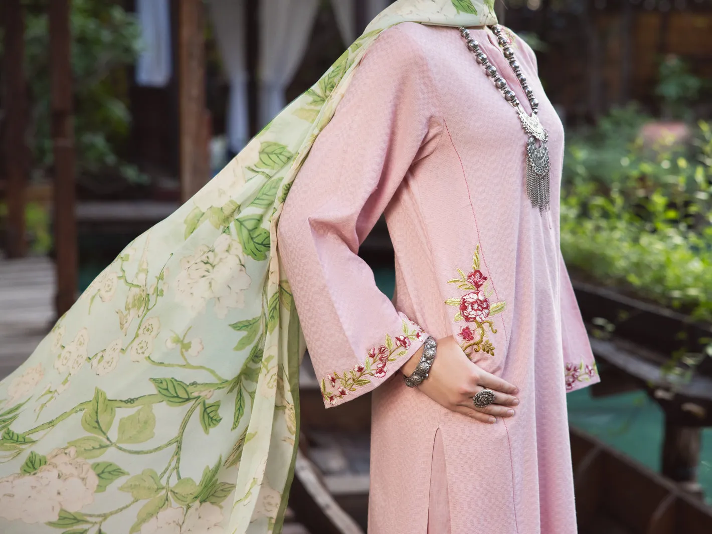 Light Pink Dobby 2 Piece Stitched - ALP-2PS-LKS-1830