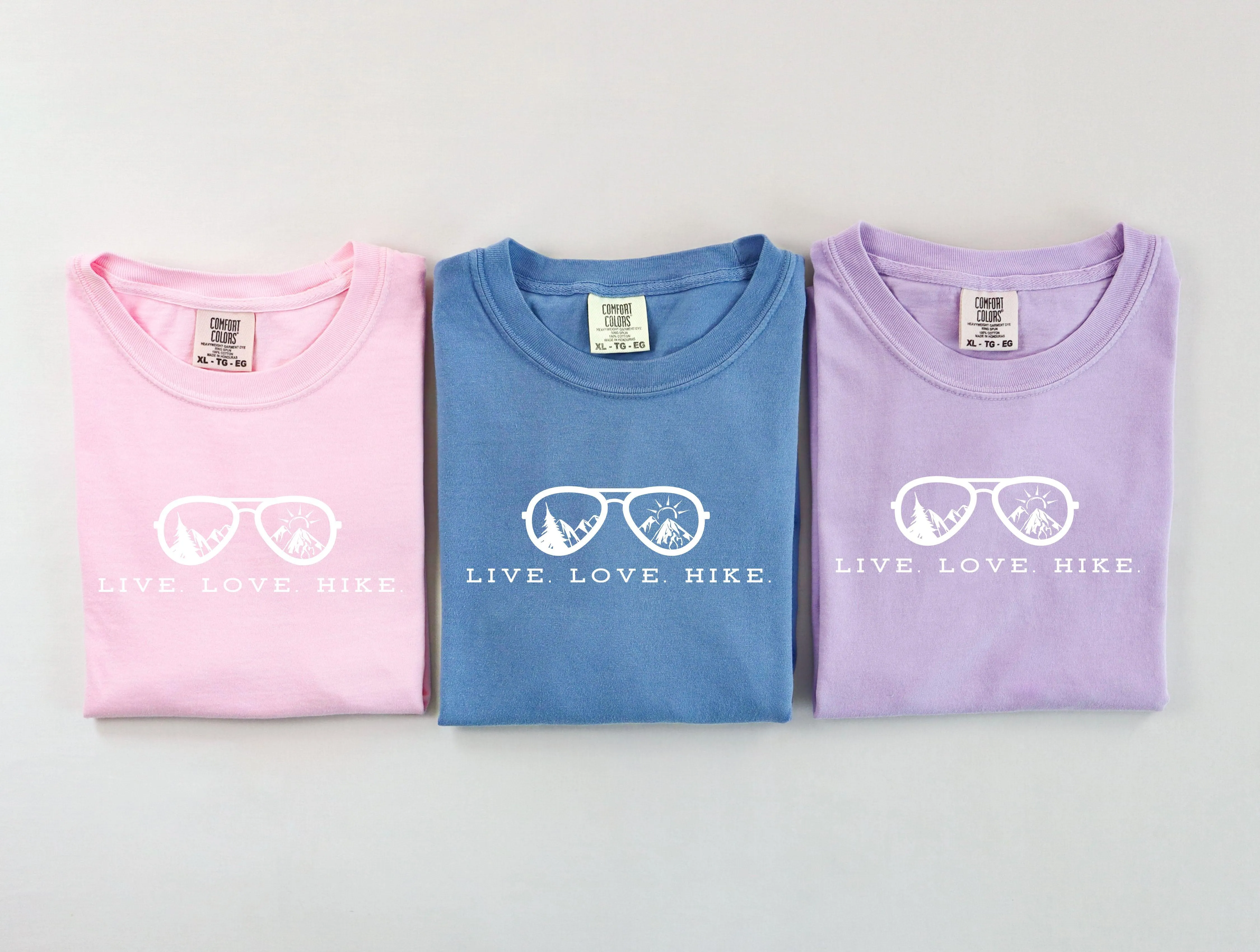 Live Love Hike Camping, Adventure Comfort Colors T Shirt