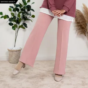 Loose Boot Cut Pants 4.0 (Dusty Pink)