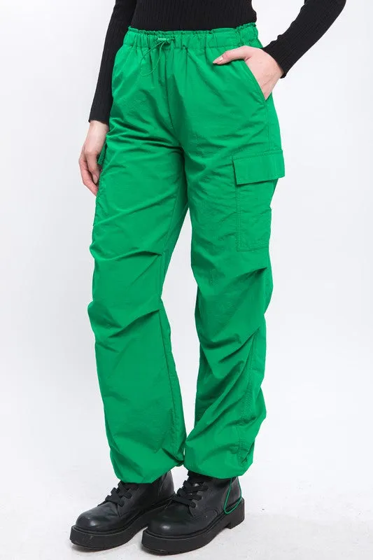 LOVE TREE Loose Fit Parachute Cargo Pants