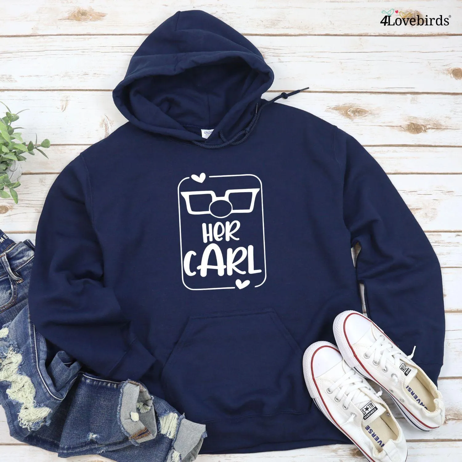 Matching Mr & Mrs UP Outfits for Couples: His Ellie & Her Carl Hoodies