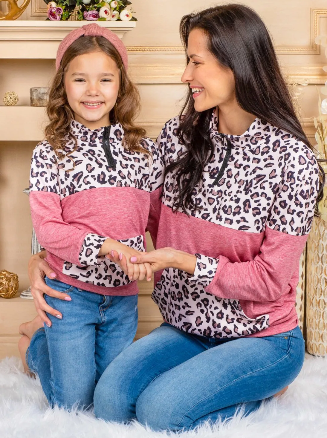 Mommy and Me Fierce Color Block Sweater