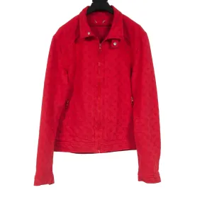 Monogram Soft Denim Jacket (Red)