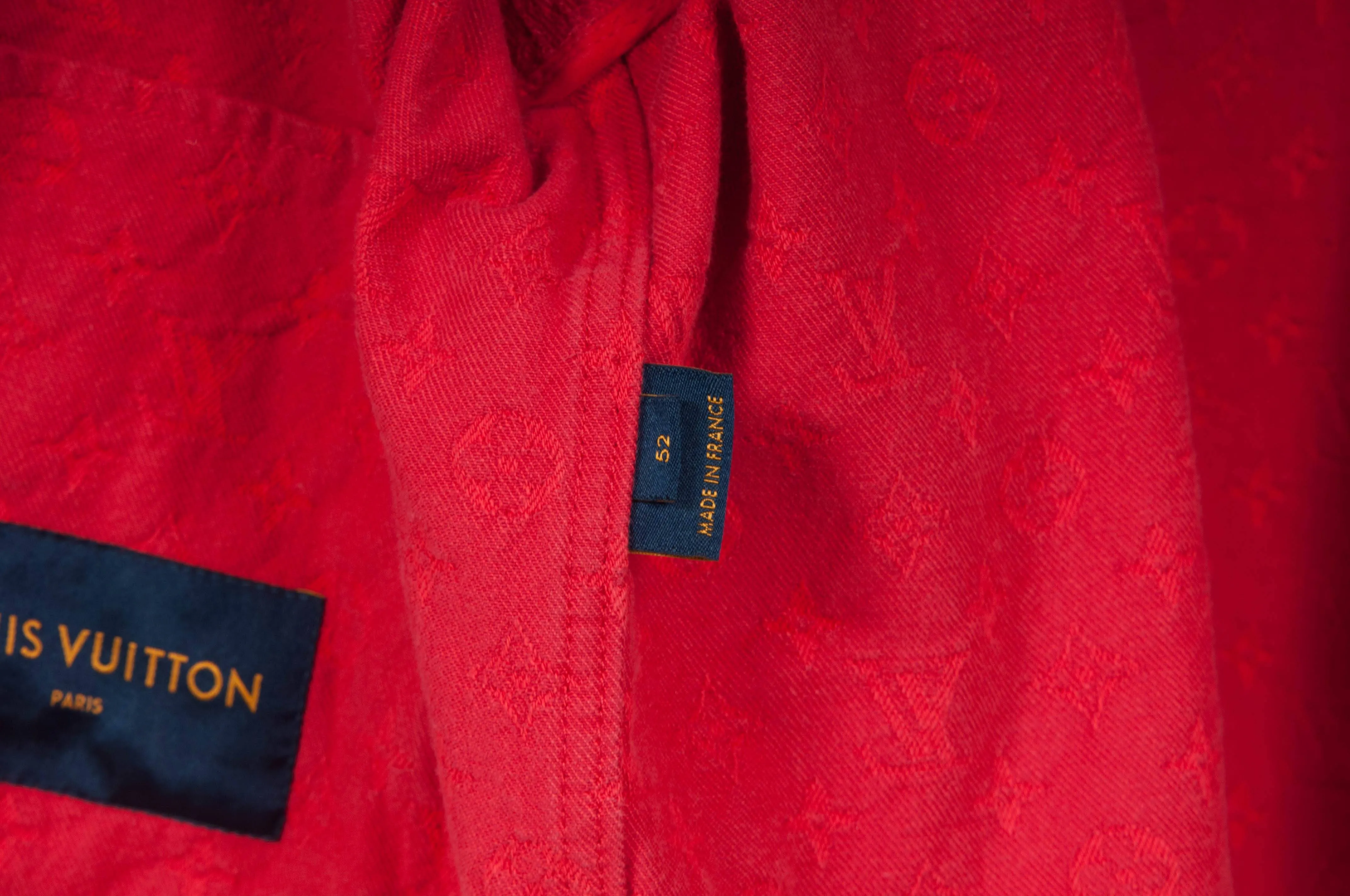 Monogram Soft Denim Jacket (Red)