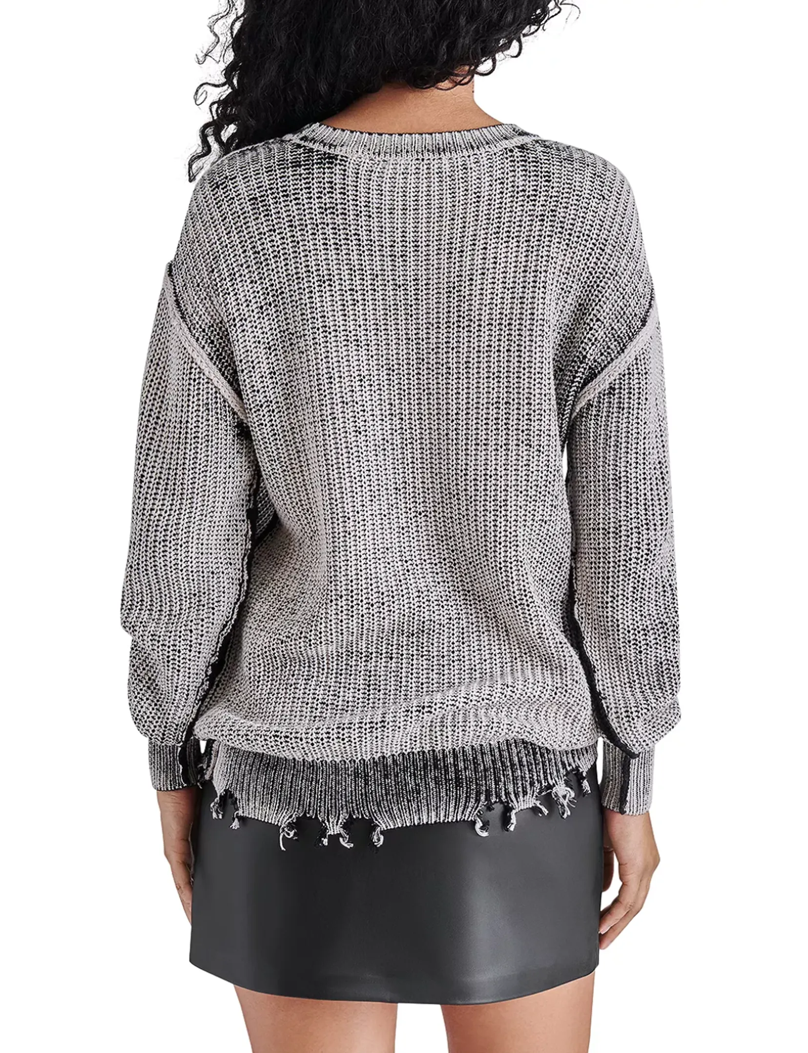 Nelson Sweater, Black/White