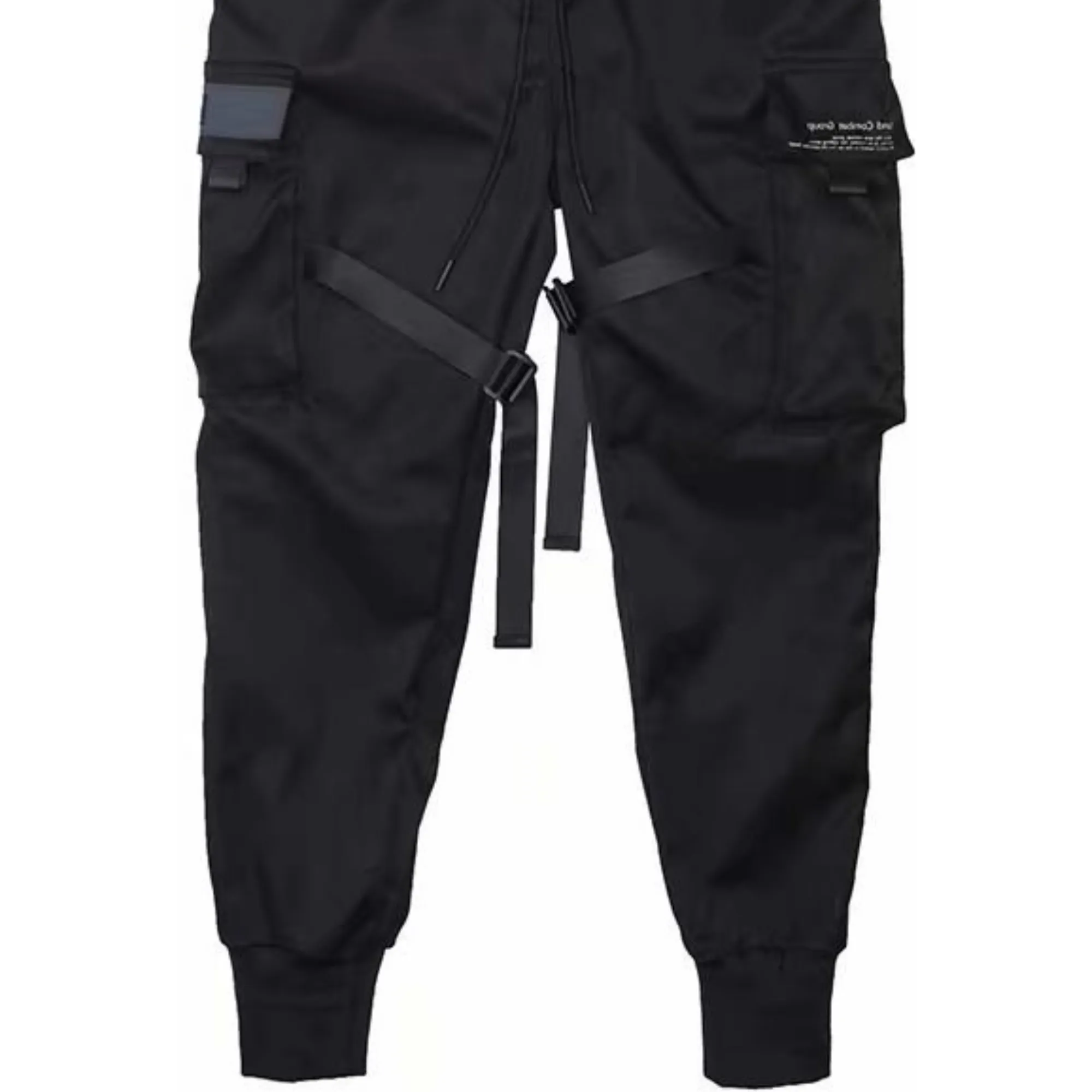 Pre Order:  Black Multiple Pockets Trouser Pants