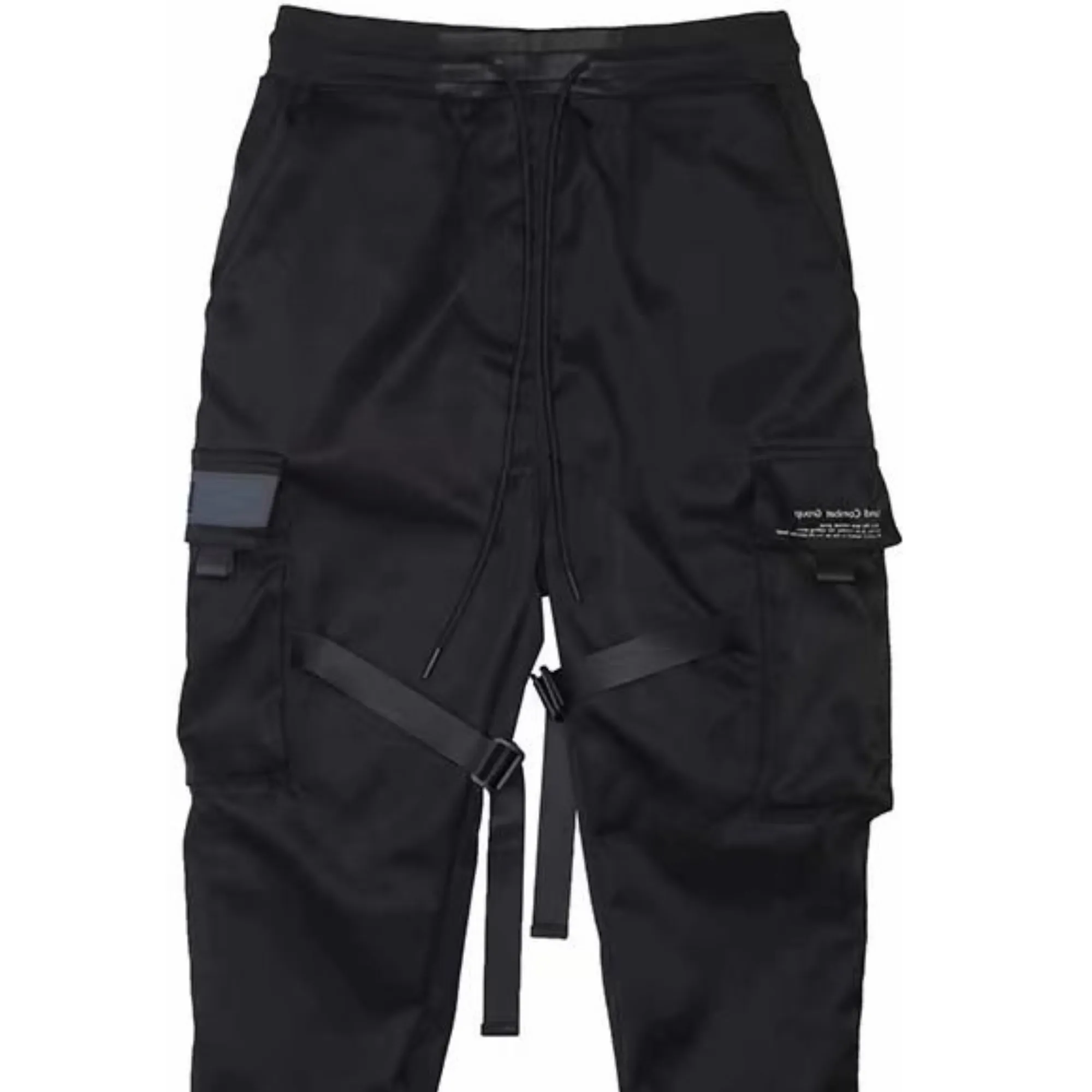 Pre Order:  Black Multiple Pockets Trouser Pants