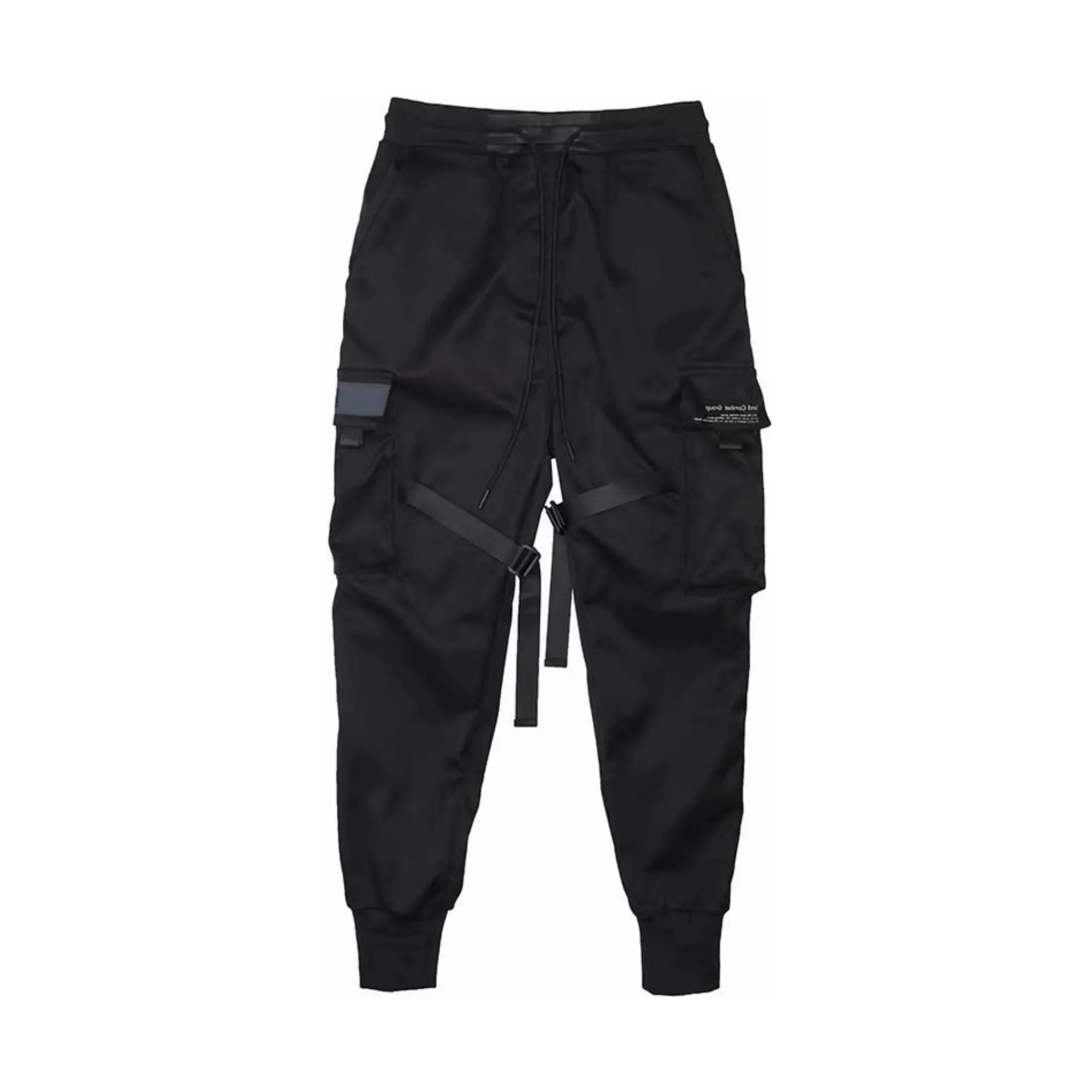 Pre Order:  Black Multiple Pockets Trouser Pants