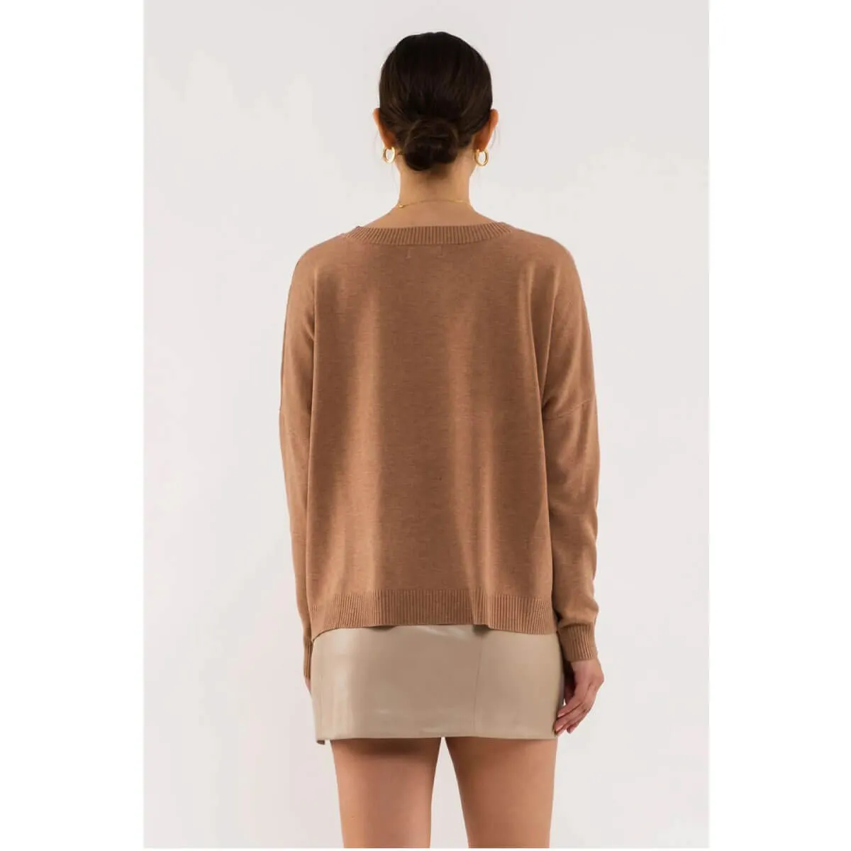 Relaxed Crew Neck Sweater