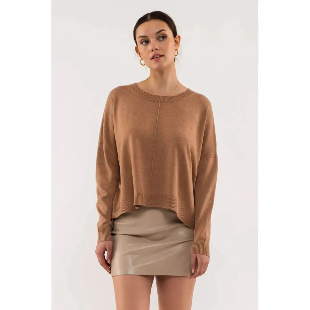 Relaxed Crew Neck Sweater