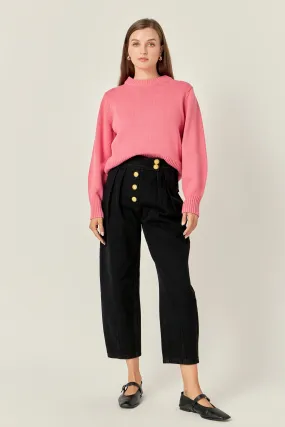 Relaxed Fit Pink Sweater