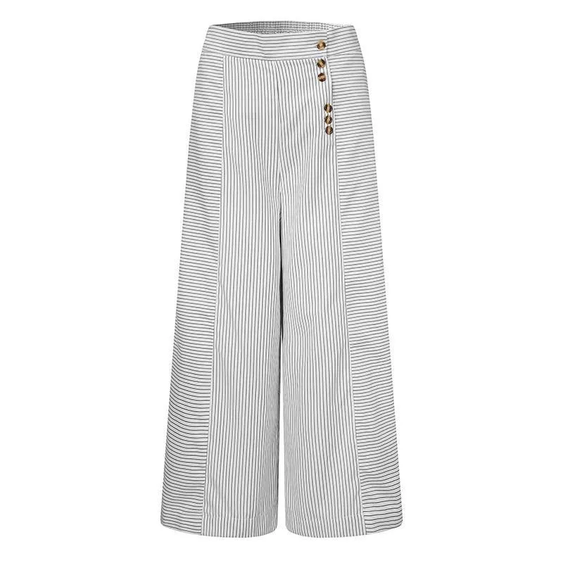 Retro Striped Casual Trousers