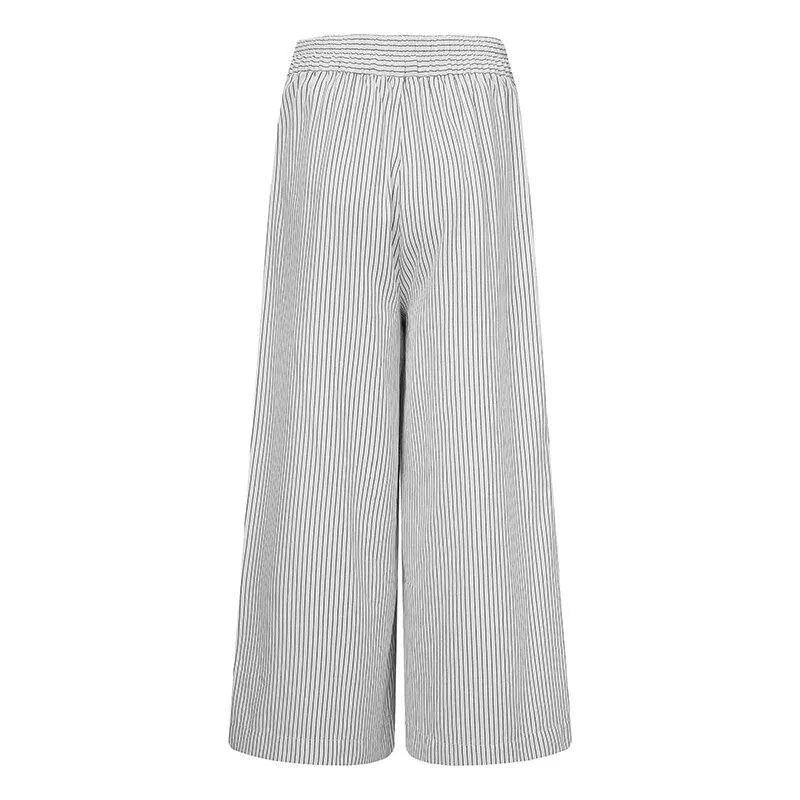 Retro Striped Casual Trousers