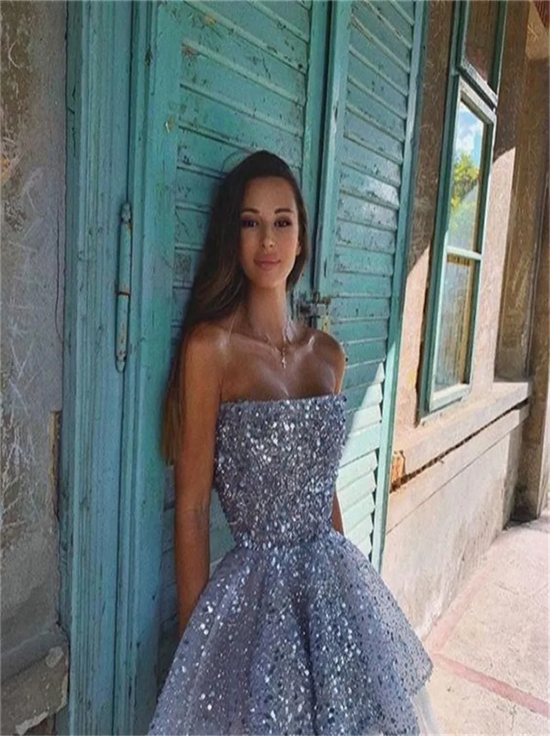 Simple Sweetheart Rhinestone Short Homecoming Dresses, HDS0076