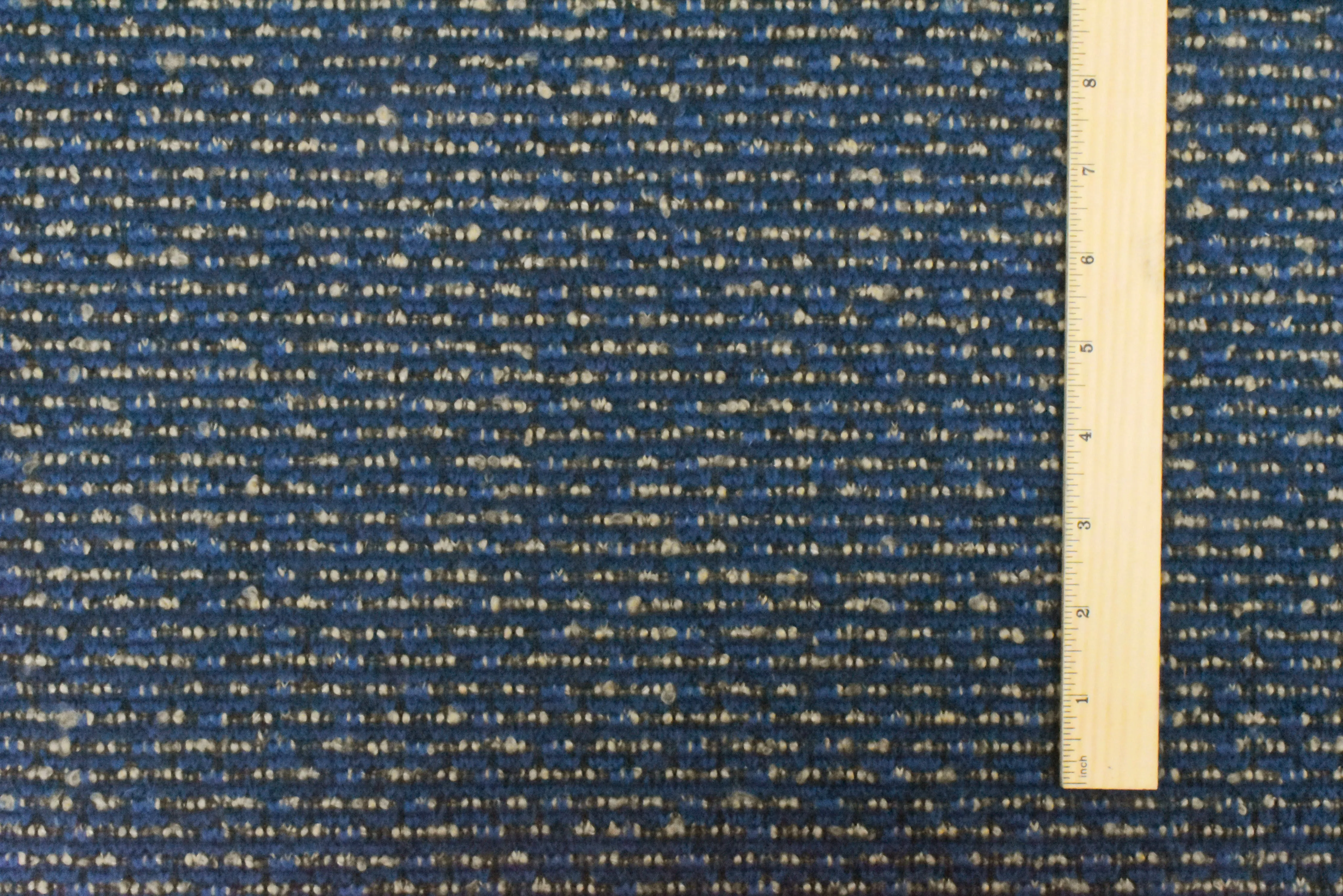 Soft Beige-Blue Texture Boucle Knit Fabric