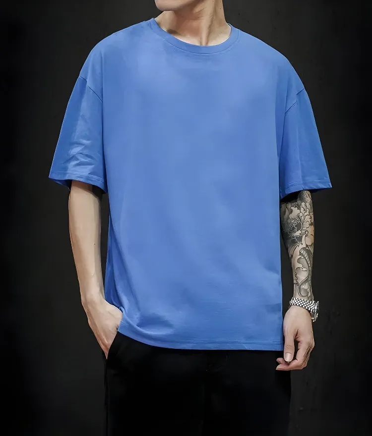 Soft Boy Crew Neck Basic Tee