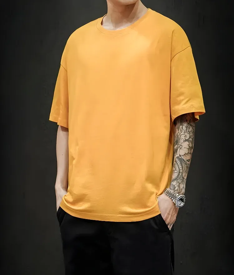 Soft Boy Crew Neck Basic Tee