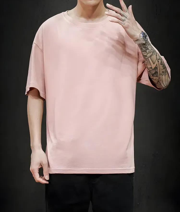 Soft Boy Crew Neck Basic Tee