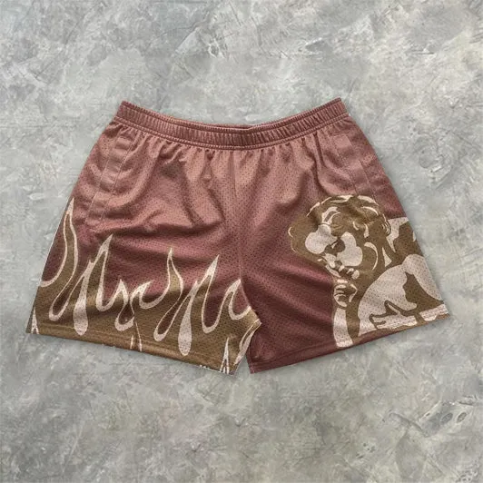 Street Angel Printed Mesh Breathable Shorts