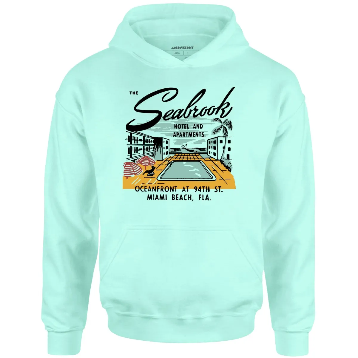 The Seabrook - Miami, FL - Vintage Hotel - Unisex Hoodie