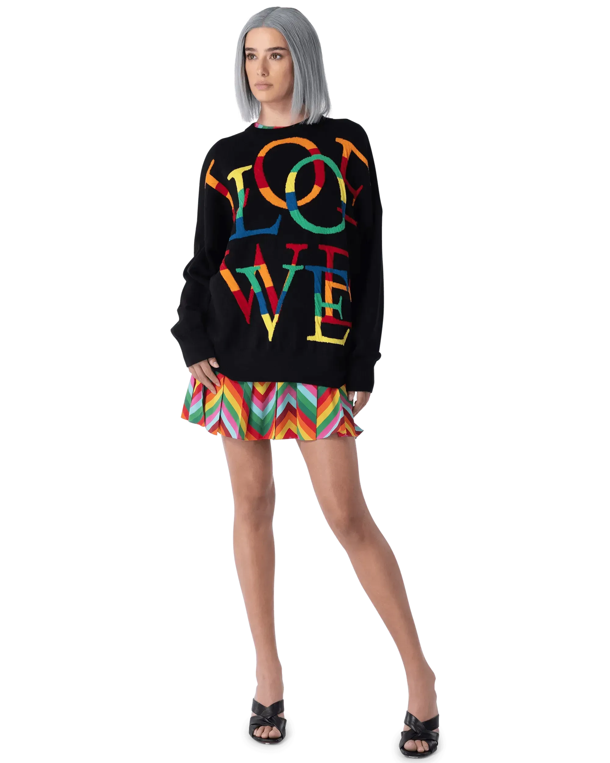 Wool Anagram Crewneck Sweater