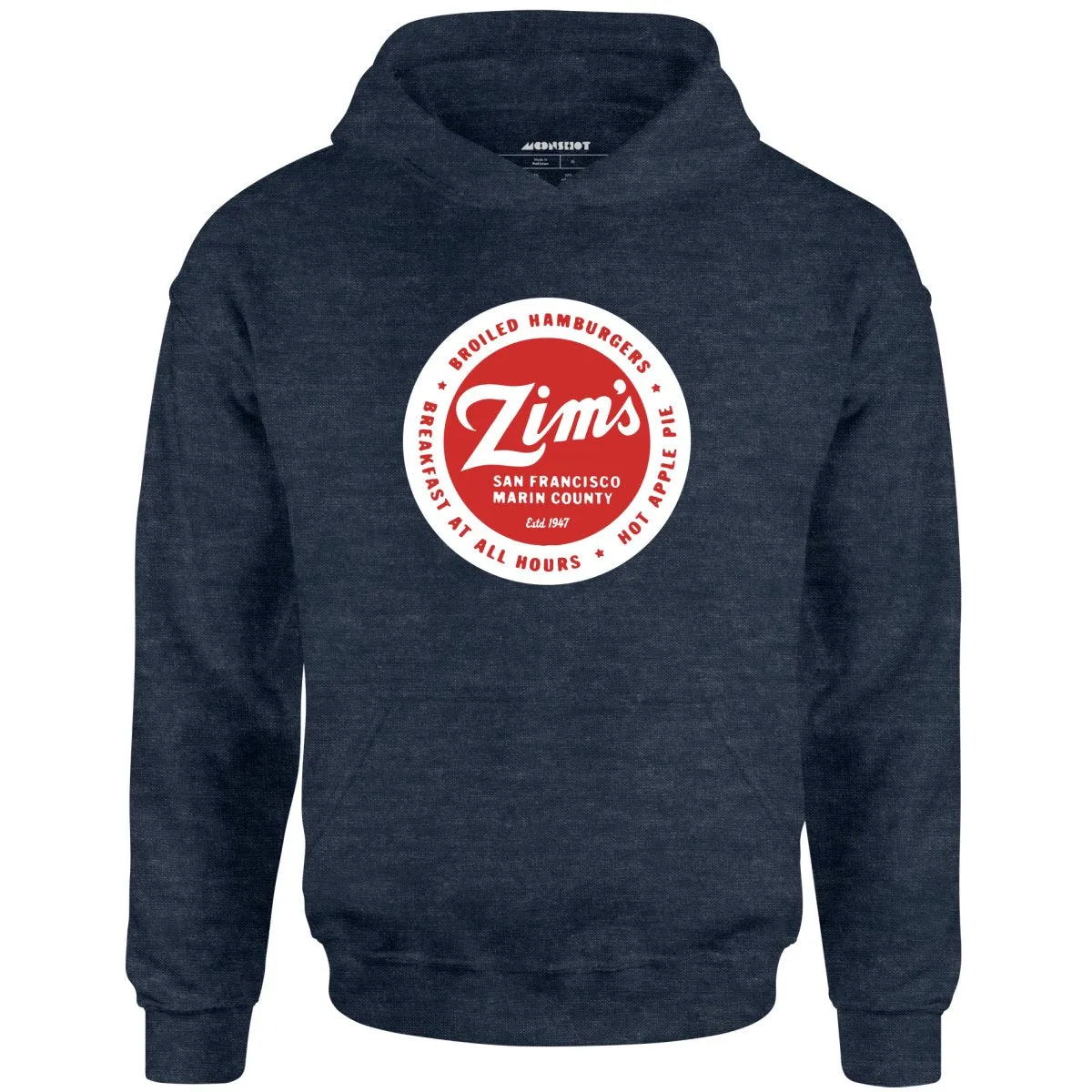 Zim's Hamburgers - San Francisco, CA - Vintage Restaurant - Unisex Hoodie